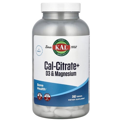 Kal Cal Citrate D3 Magnesium 240 Tablets product image