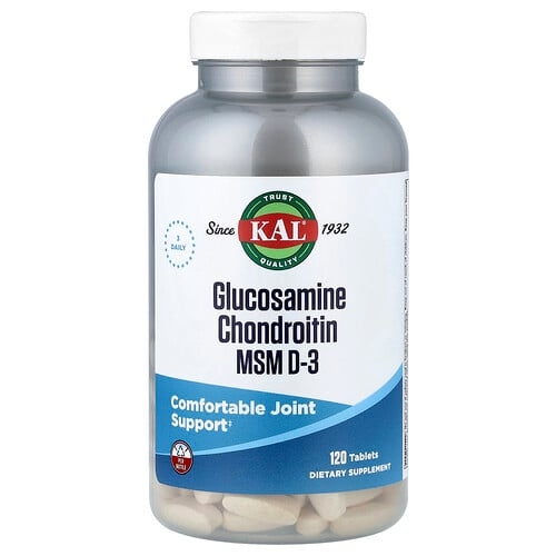 Kal Glocosamine Chondroitin Msm D 3 120 Tablets product image