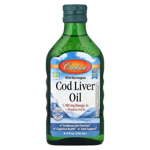 Carlson Wild Norwegian Cod Liver Oil 8 4 Fl Oz 250 Ml product image