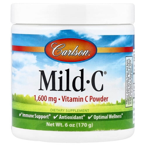 Carlson Mild C Vitamin C Powder 6 Oz 170 G product image