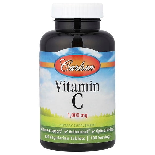Carlson Vitamin C 1 000 Mg 100 Vegetarian Tablets product image