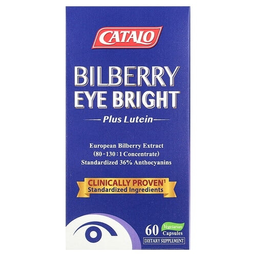Catalo Bilberry Eye Bright Plus Lutein 60 Vegetarian Capsules product image