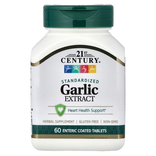 21st Century Garlic Extract Standardized 60 Enteric Coated Tablets product image