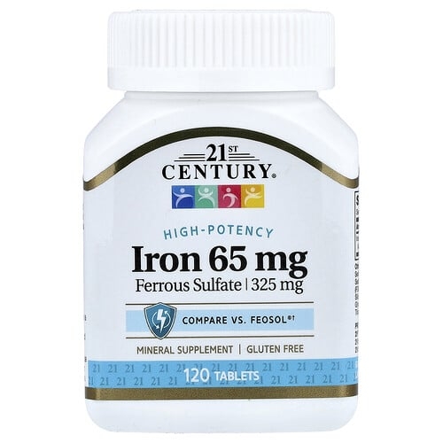 21st Century Iron 65 Mg 120 Tablets product image