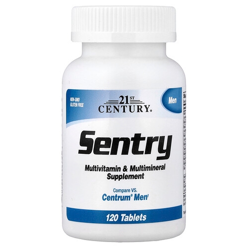 21st Century Sentry Men Multivitamin Multimineral Supplement 120 Tablets product image