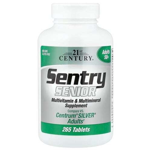 21st Century Sentry Senior Multivitamin Multimineral Supplement Adults 50 265 Tablets product image