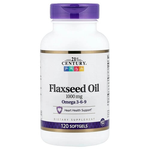 21st Century Flaxseed Oil 1 000 Mg 120 Softgels product image