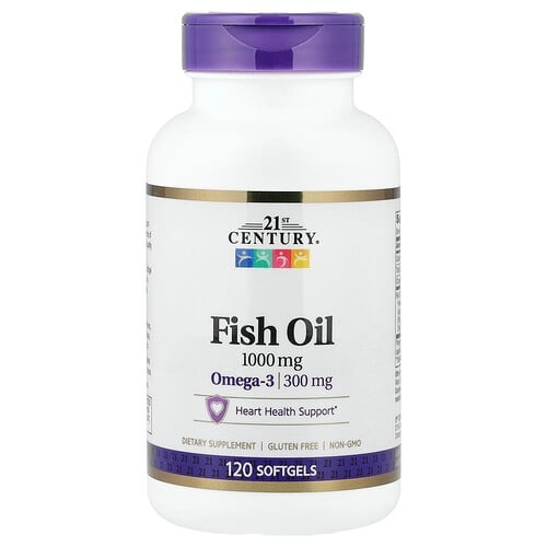 21st Century Fish Oil 1 000 Mg 120 Softgels product image
