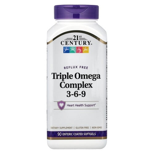 21st Century Triple Omega Complex 3 6 9 90 Enteric Coated Softgels product image