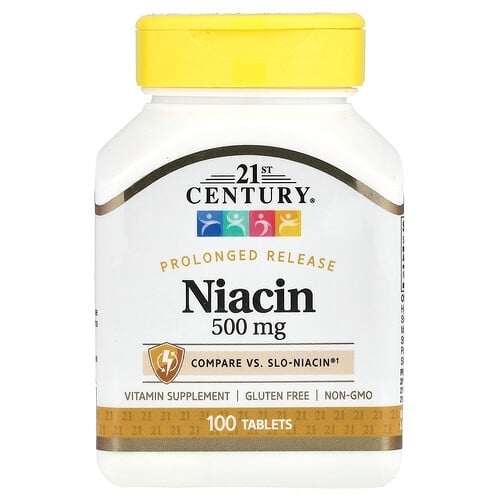 21st Century Prolonged Release Niacin 500 Mg 100 Tablets product image