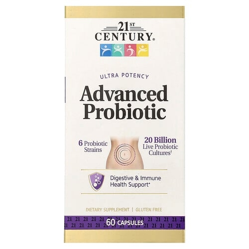 21st Century Ultra Potency Advanced Probiotic 60 Capsules product image