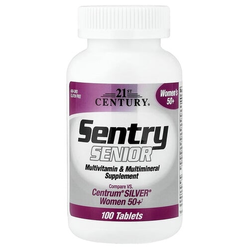 21st Century Sentry Senior Women S 50 Multivitamin Multimineral Supplement 100 Tablets product image