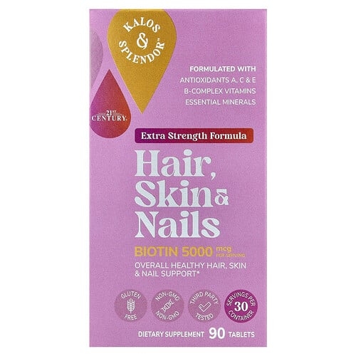 21st Century Hair Skin Nails 90 Tablets product image