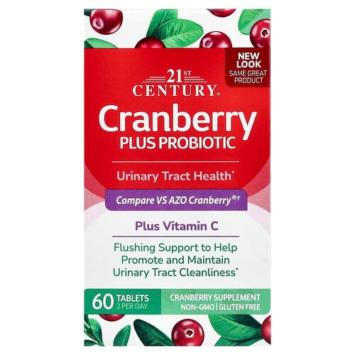 21st Century Cranberry Plus Probiotic 60 Tablets product image