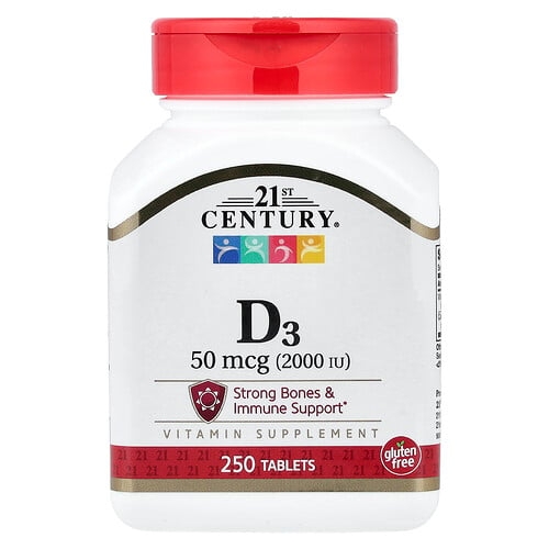 21st Century D3 250 Tablets product image