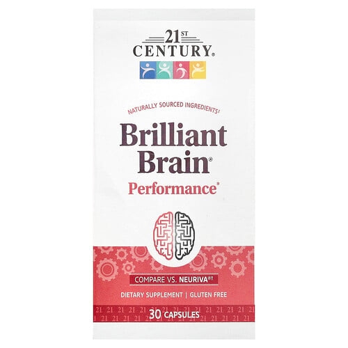 21st Century Brilliant Brain 30 Capsules product image