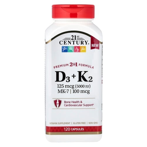 21st Century D3 K2 120 Capsules product image