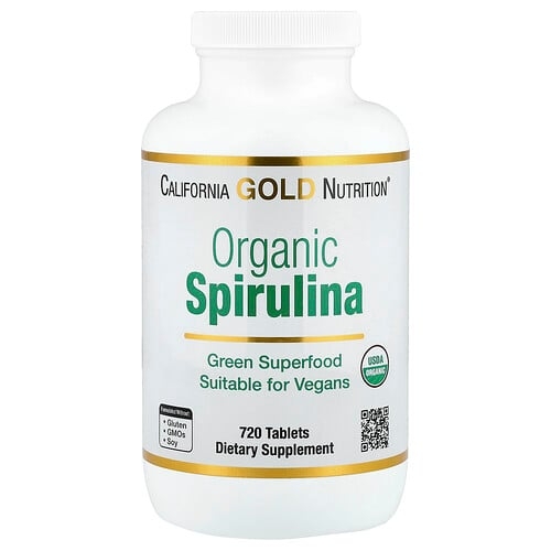 California Gold Nutrition Organic Spirulina 720 Tablets product image