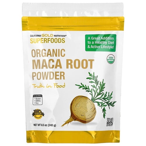 California Gold Nutrition Superfoods Certified Organic Peruvian Maca Root Powder 8 5 Oz 240 G product image