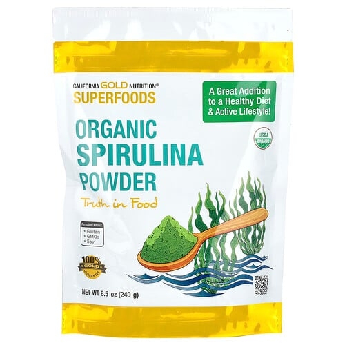 California Gold Nutrition Superfoods Organic Spirulina Powder 8 5 Oz 240 G product image