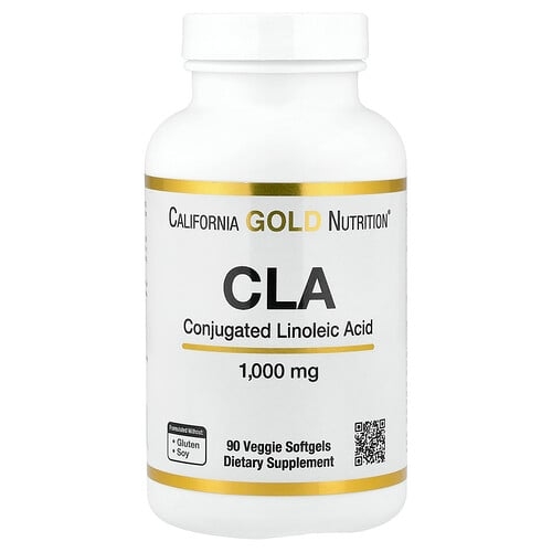 California Gold Nutrition Cla Conjugated Linoleic Acid 1 000 Mg 90 Veggie Softgels product image