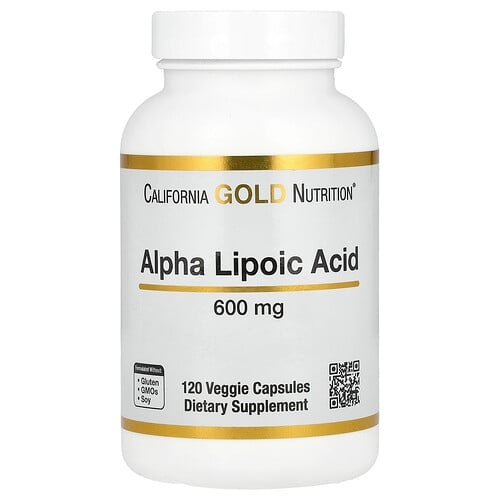 California Gold Nutrition Alpha Lipoic Acid 600 Mg 120 Veggie Capsules product image