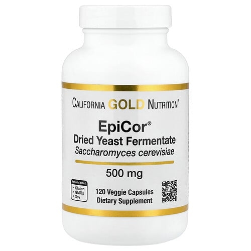 California Gold Nutrition Epicor Dried Yeast Fermentate 500 Mg 120 Veggie Capsules product image