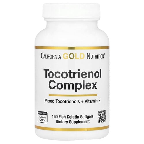 California Gold Nutrition Tocotrienol Complex With Vitamin E 150 Fish Gelatin Softgels product image