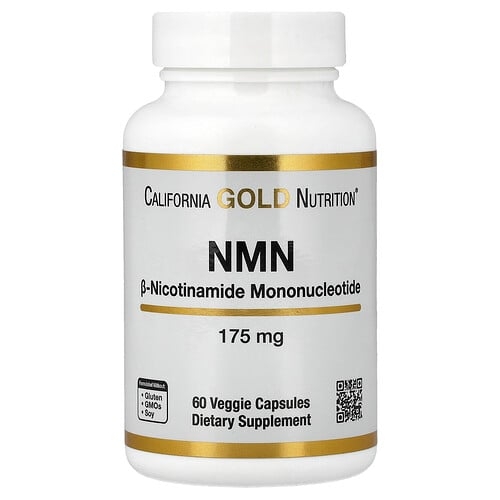 California Gold Nutrition Nmn 175 Mg 60 Veggie Capsules product image