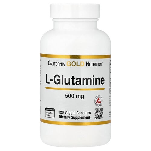 California Gold Nutrition L Glutamine Ajipure 120 Veggie Capsules 500 Mg Per Capsule product image