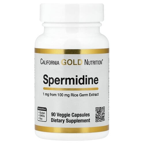 California Gold Nutrition Spermidine Rice Germ Extract 1 Mg 90 Veggie Capsules product image
