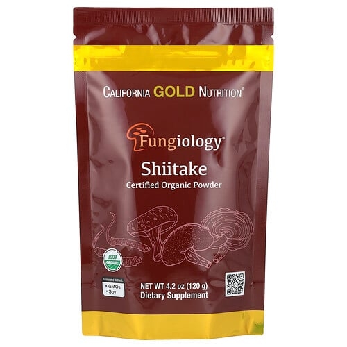 California Gold Nutrition Fungiology Certified Organic Shiitake Powder 4 2 Oz 120 G product image