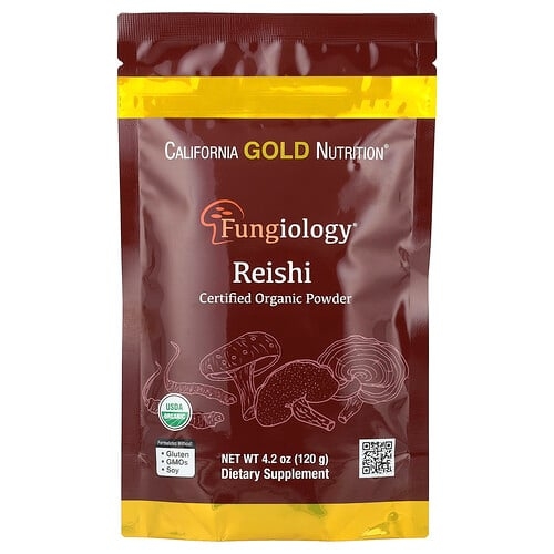 California Gold Nutrition Fungiology Certified Organic Reishi Powder 4 2 Oz 120 G product image