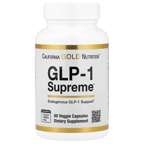 California Gold Nutrition Glp 1 Supreme With Akkermansia Berberine Quercetin Curcumin 60 Veggie Capsules product image