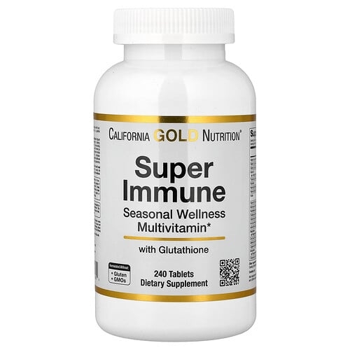 California Gold Nutrition Super Immune Seasonal Wellness Multivitamin 240 Tablets product image
