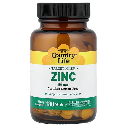 Country Life Target Mins Zinc 50 Mg 180 Tablets product image
