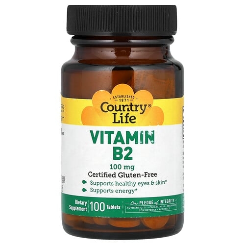 Country Life Vitamin B2 100 Mg 100 Tablets product image