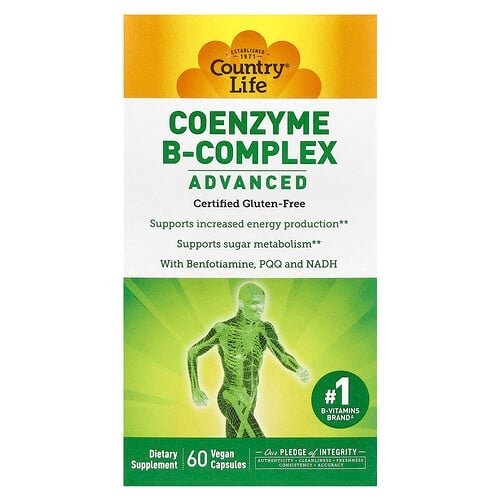 Country Life Coenzyme B Complex Advanced 60 Vegan Capsules product image