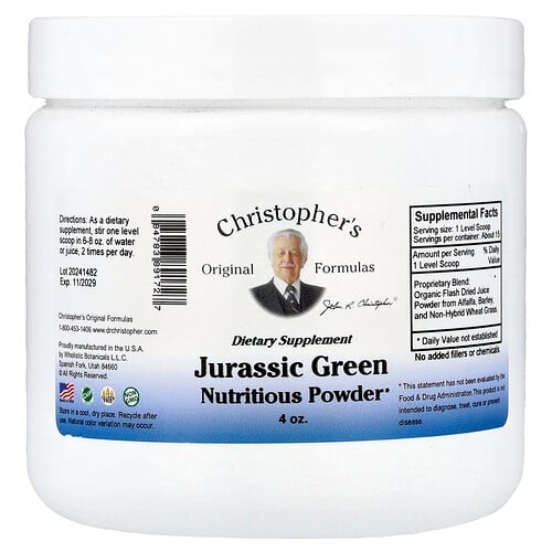 Christopher S Original Formulas Jurassic Green Nutritious Powder 4 Oz product image
