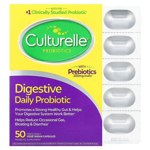 Culturelle Probiotics Digestive Daily Probiotic 50 Once Daily Vegetarian Capsules product image