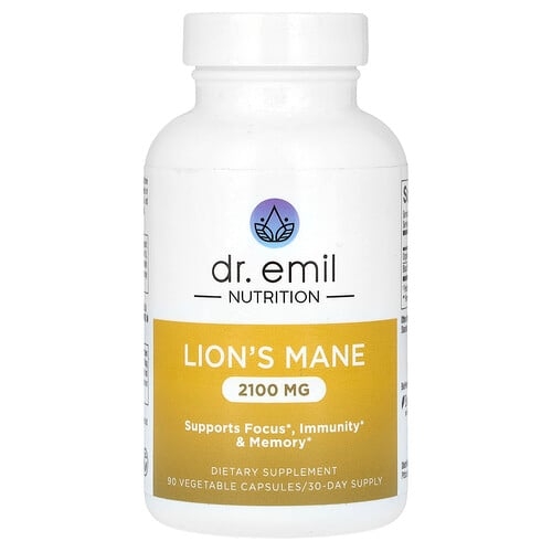 Dr Emil Nutrition Lion S Mane 90 Vegetable Capsules product image