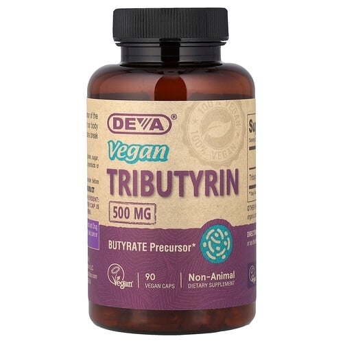 Deva Vegan Tributyrin 500 Mg 90 Vegan Caps product image
