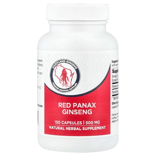 Dairyland Ginseng Red Panax Ginseng 500 Mg 150 Capsules product image
