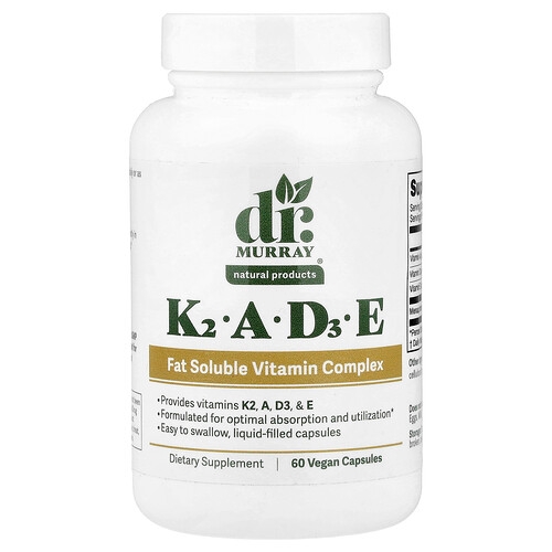 Dr Murray S K2 A D3 E 60 Vegan Capsules product image