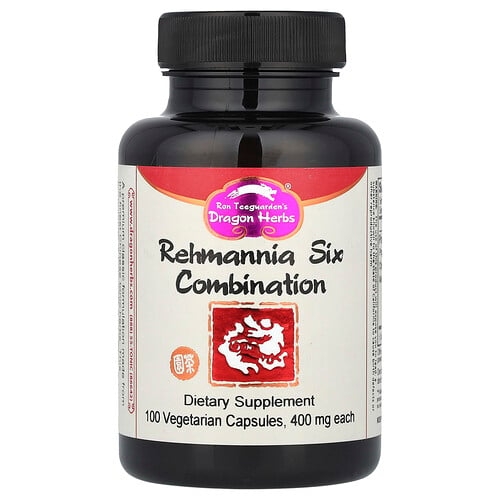 Dragon Herbs Rehmannia Six Combination 100 Vegetarian Capsules product image