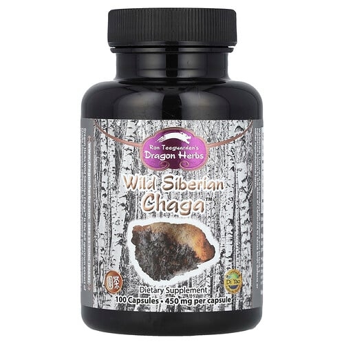 Dragon Herbs Wild Siberian Chaga 450 Mg 100 Capsules product image