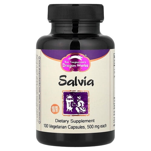 Dragon Herbs Salvia 500 Mg 100 Vegetarian Capsules product image