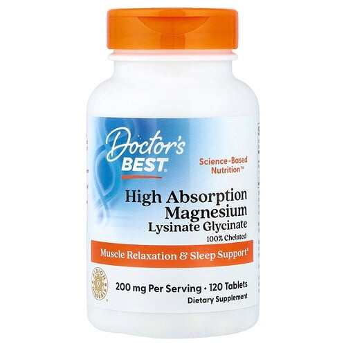 Doctor S Best High Absorption Magnesium 120 Tablets 100 Mg Per Tablet product image