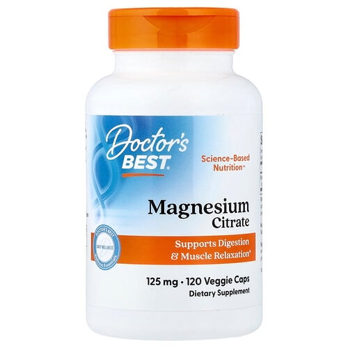 Doctor S Best Magnesium Citrate 125 Mg 120 Veggie Caps product image