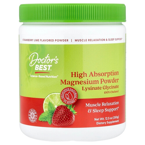 Doctor S Best High Absorption Magnesium Powder Strawberry Lime 12 5 Oz 350 G product image
